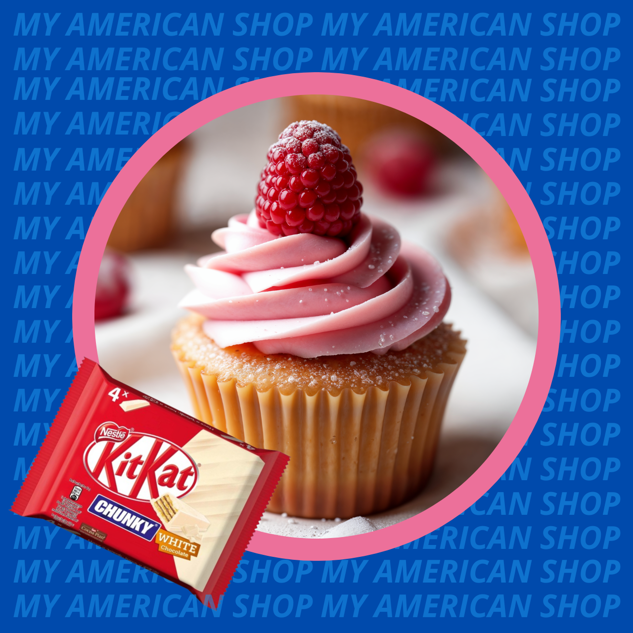 Recette : Cupcake framboise et Kit kat White 🍫