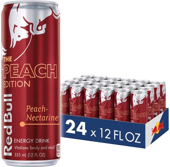 Pack Red Bull Energy Drink Peach (24 unités)