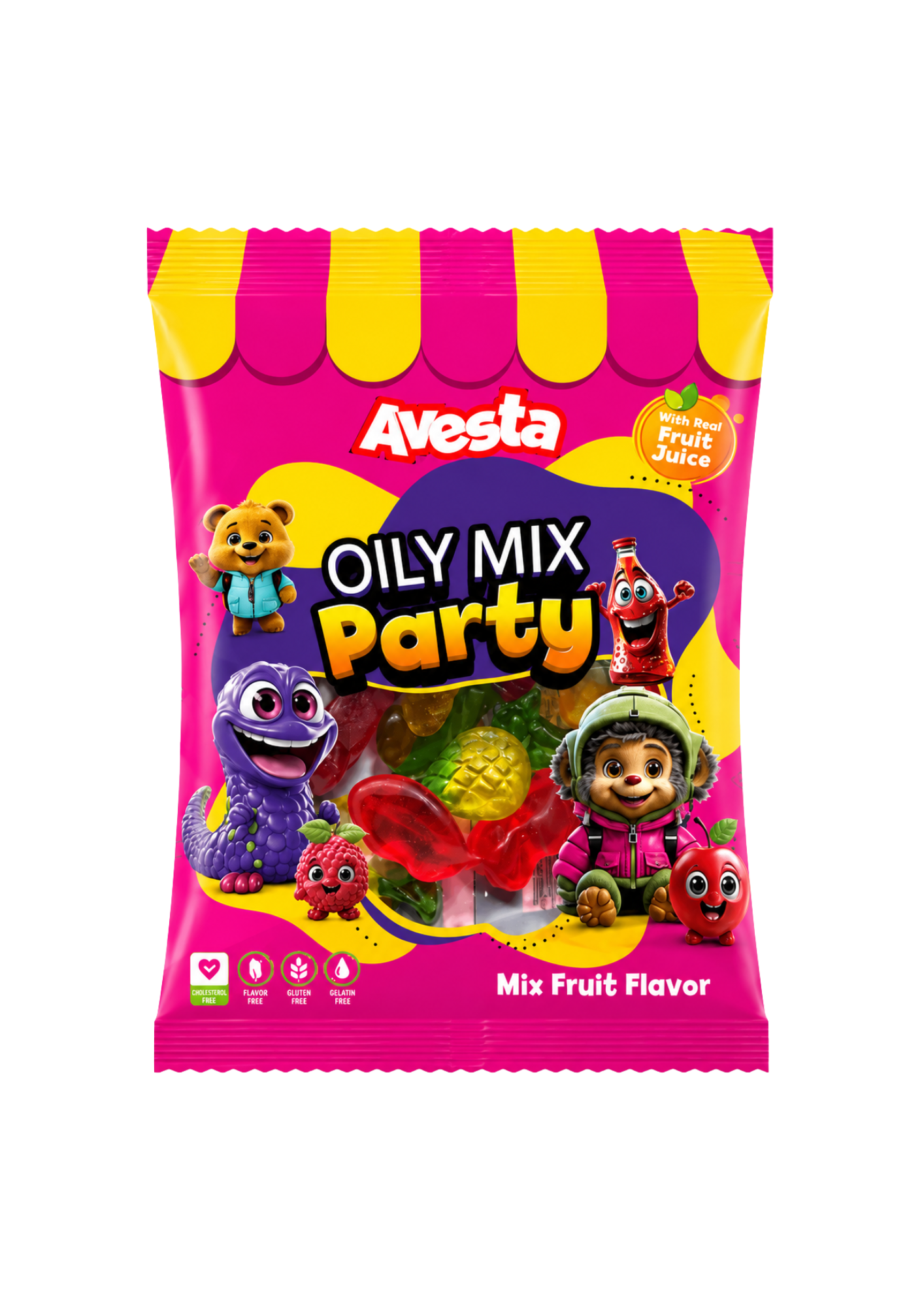Avesta Oily Mix Party Gummy Fruit Flavor