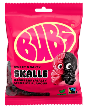 Bubs Godis Skulls Raspberry & Liquorice