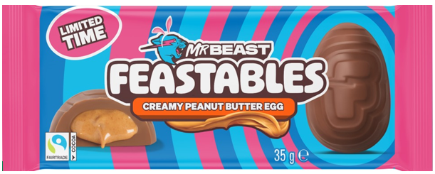 Mr Beast Feastables Creamy Peanut Butter Egg - My American Shop