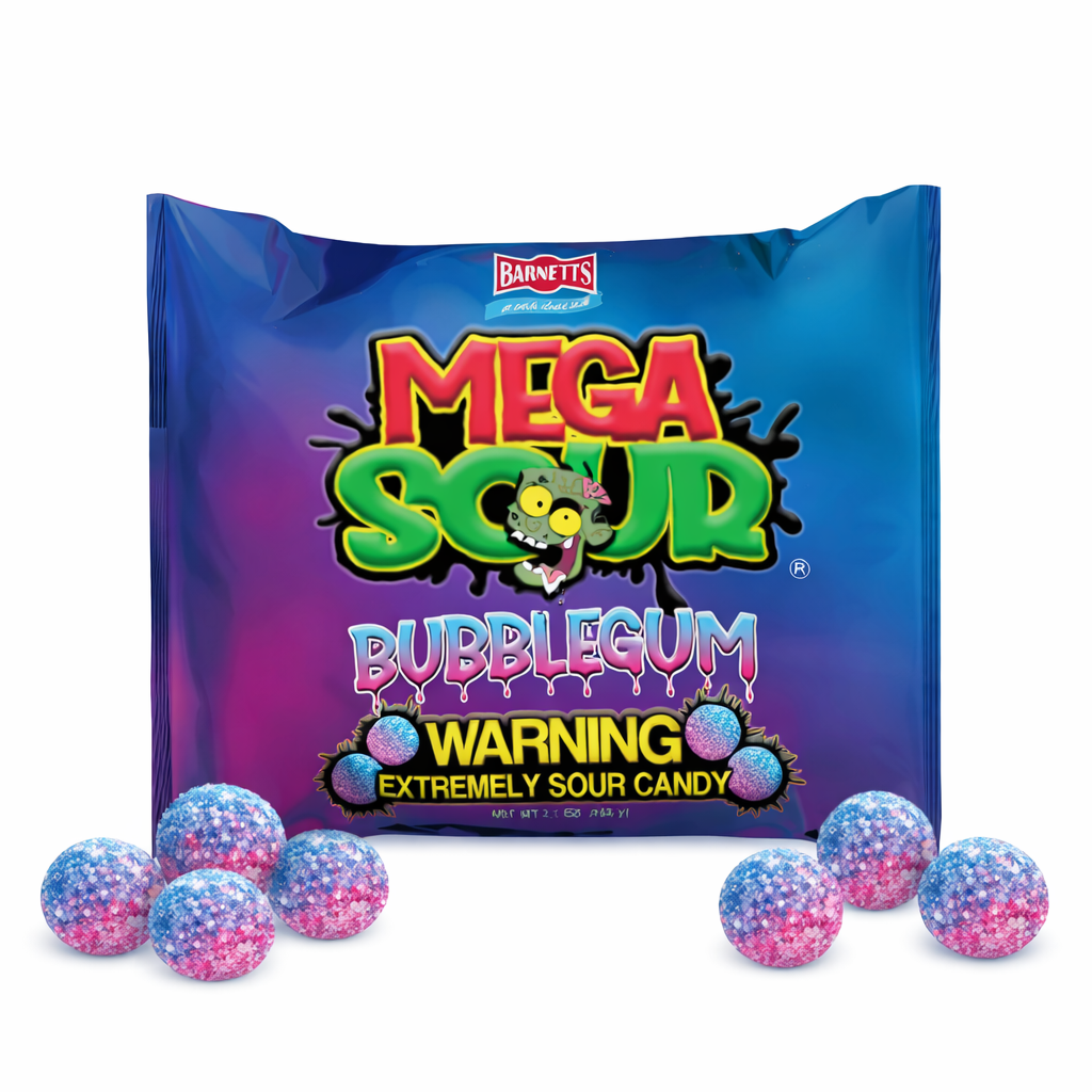Barnetts Mega Sour Bubblegum - My American Shop