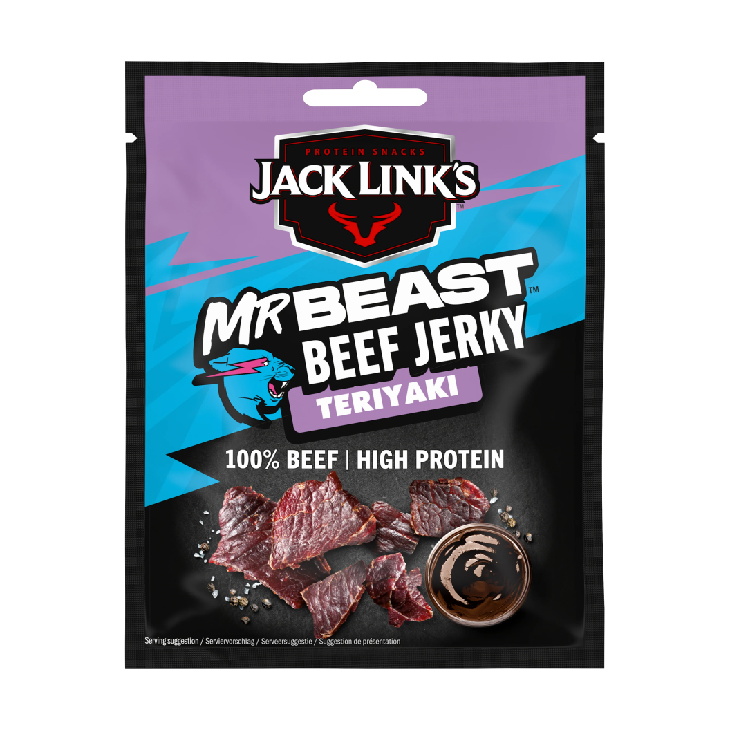Jack Link's ft Mr Beast Beef Jerk Teriyaki - My American Shop