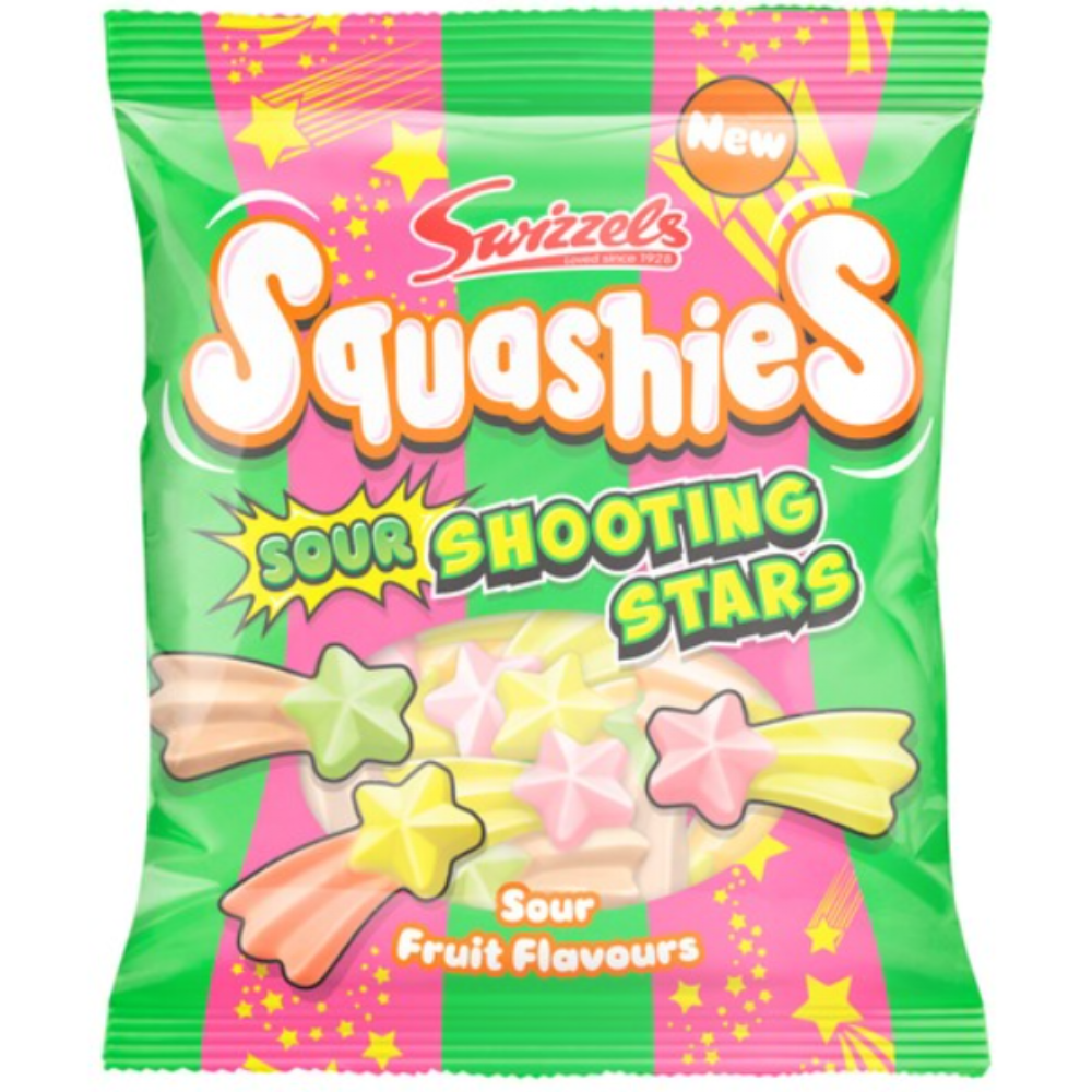 Swizzels Squashies Sour Fruit Shooting Stars
