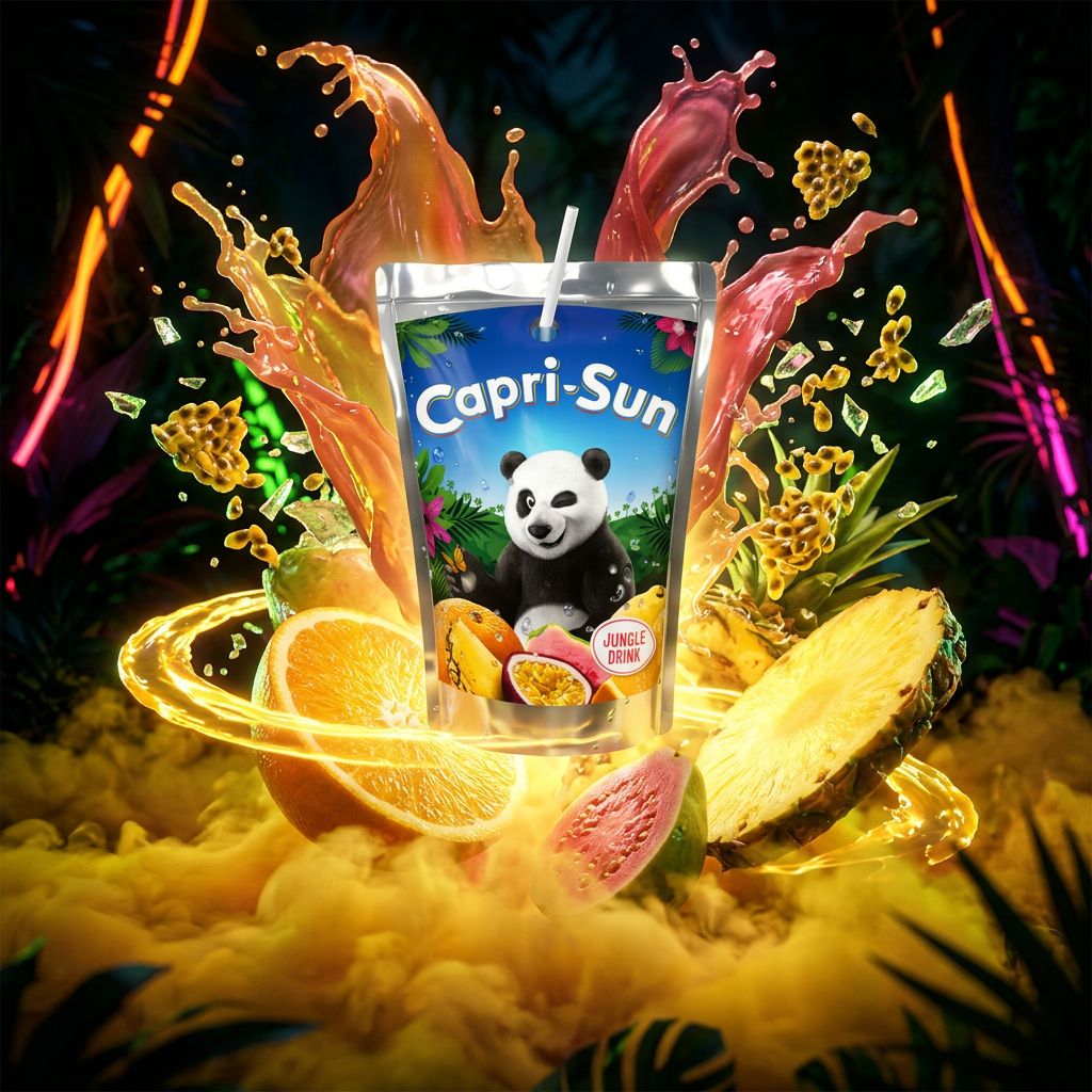 Capri Sun Jungle 200ml, jus tropical goyave passion ananas, importé, disponible sur My American Shop