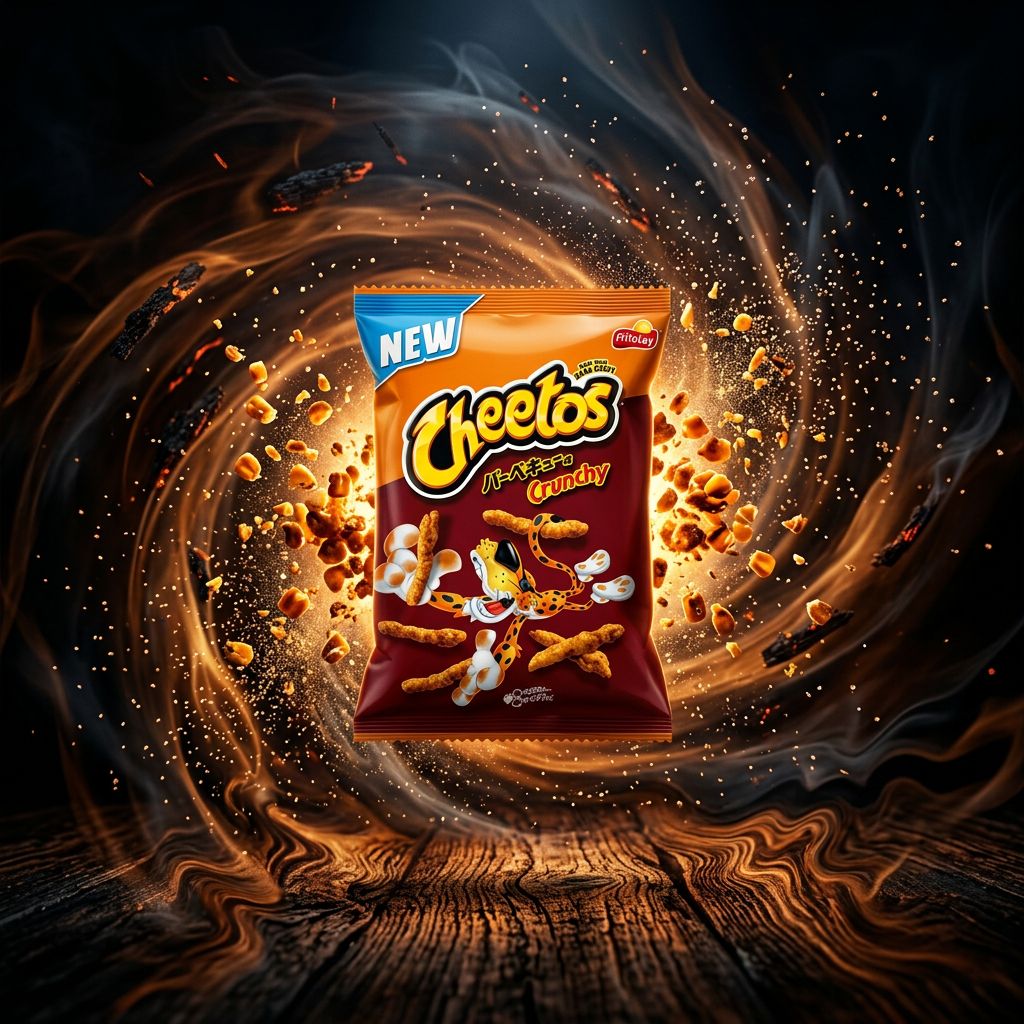 Cheetos Crunchy BBQ, snack maïs soufflé saveur BBQ fumé importé des USA, disponible sur My American Shop