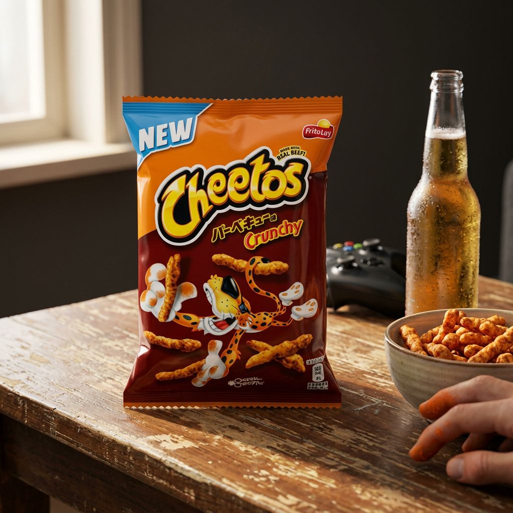 Cheetos Crunchy BBQ, snack maïs soufflé saveur BBQ fumé importé des USA, disponible sur My American Shop