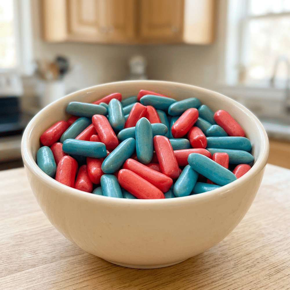 Bonbons Hitschies Bubble Gum Pick'n Mix présentés dans un bol | My American Shop
