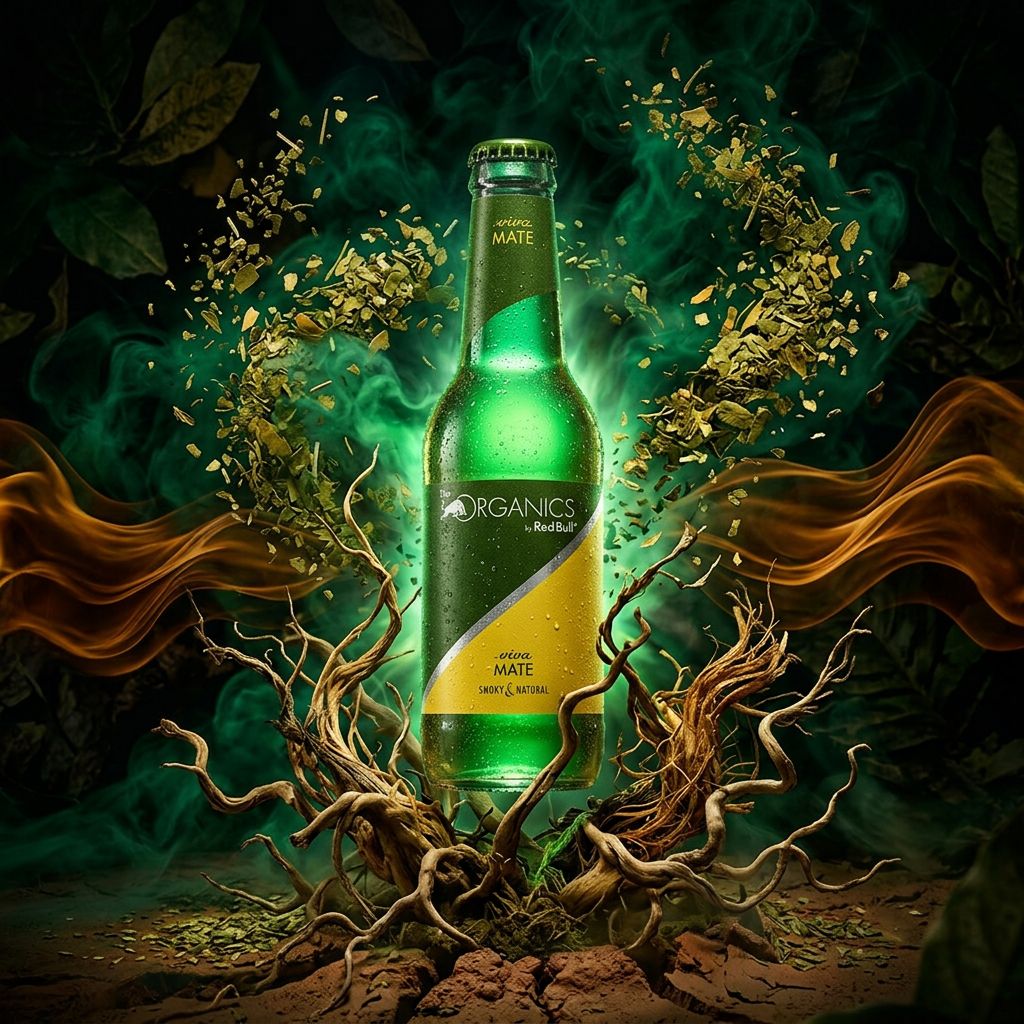 Red Bull Organics Viva Mate, boisson bio au maté en bouteille, importée des USA, disponible sur My American Shop