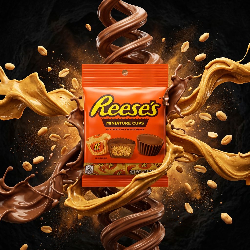 Reese's Miniature Cups, mini bouchées chocolat lait et beurre de cacahuète, importées des USA, disponible sur My American Shop