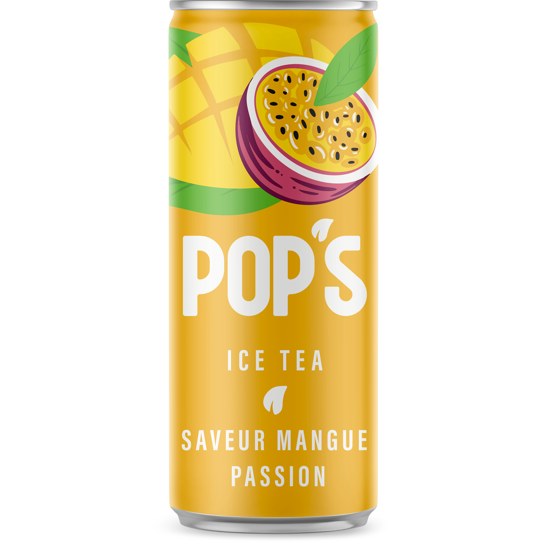 Pop's Ice Tea Mango Passievrucht Blikje