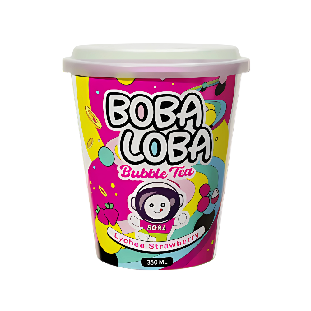 Boba Loba Strawberry & Lychee - My American Shop