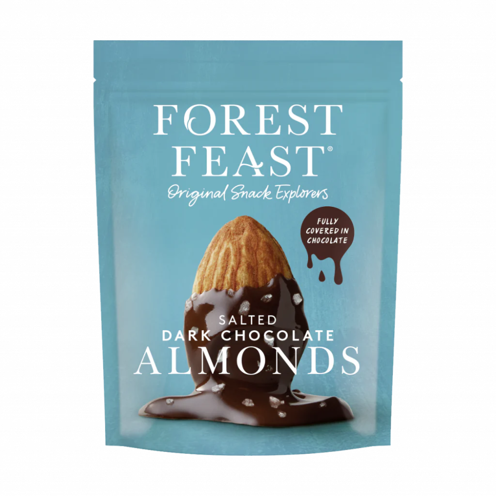 Forest Feast Salted Dark Chocolate Almonds - My American Shop