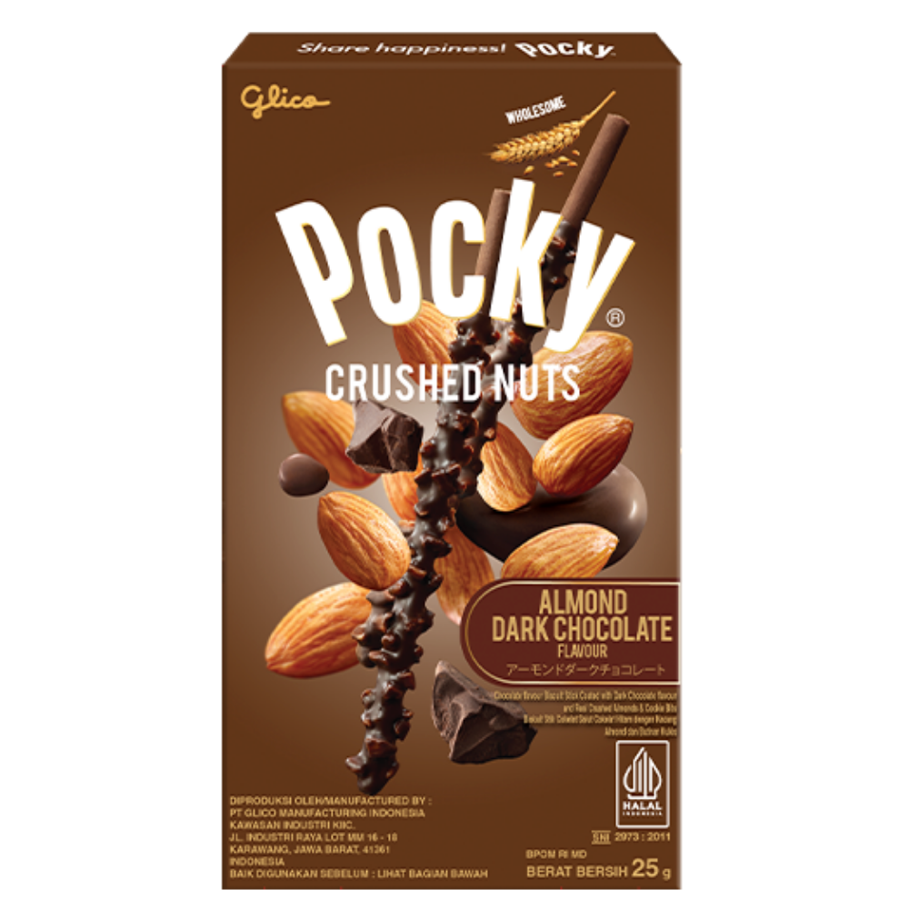 Pocky amandel pure chocolade