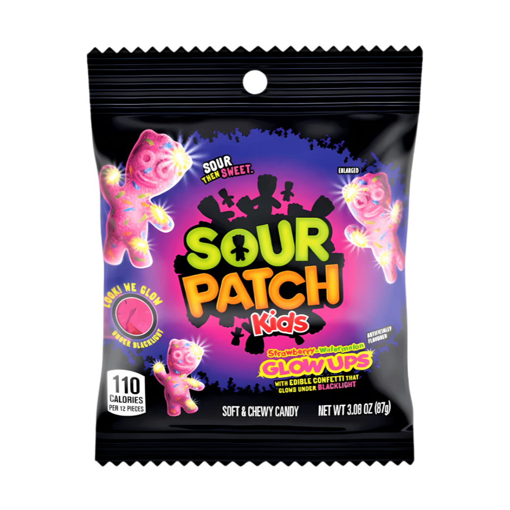 Sour Patch Kids Glow Strawberry & Watermelon - My American Shop