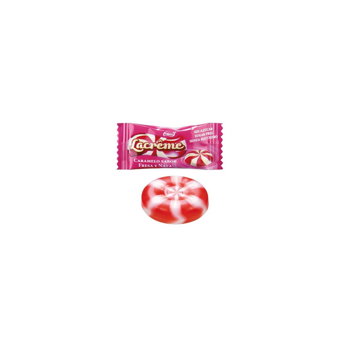 Vidal Lacrême Sugar Free Strawberry & Cream Big - My American Shop