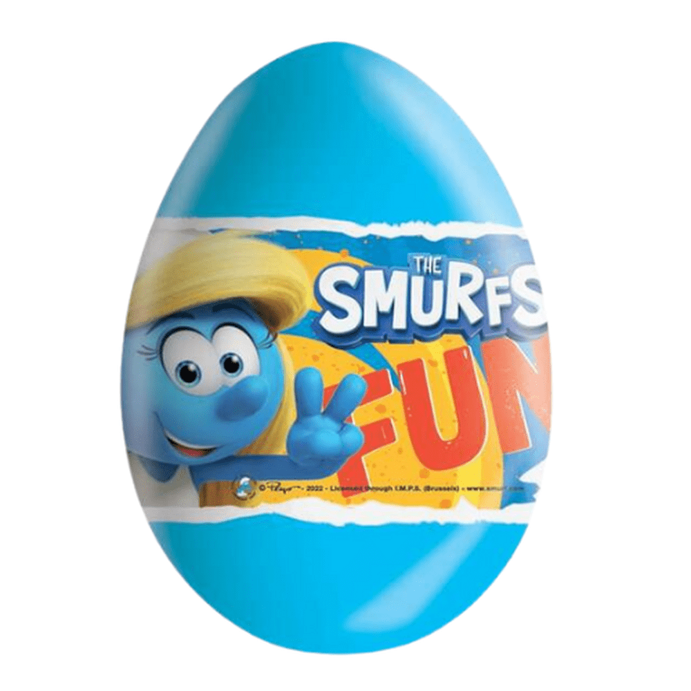 Zaini The Smurfs Surprise Chocolate Egg - My American Shop