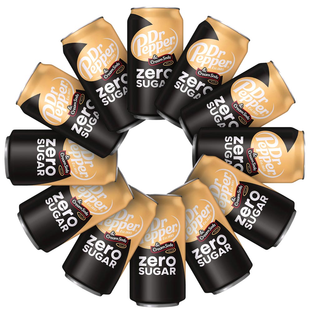 Dr Pepper & Cream Soda Zero - My American Shop