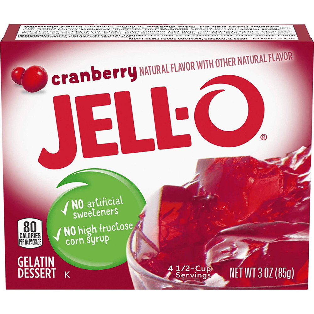 JELL-O GELÉE CRANBERRY - My American Shop