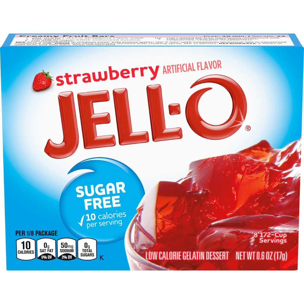 JELL-O GELÉE STRAWBERRY SUGAR FREE - My American Shop