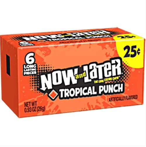 Now And Later The Long Lasting Chew Tropical Punch - My American Shop France