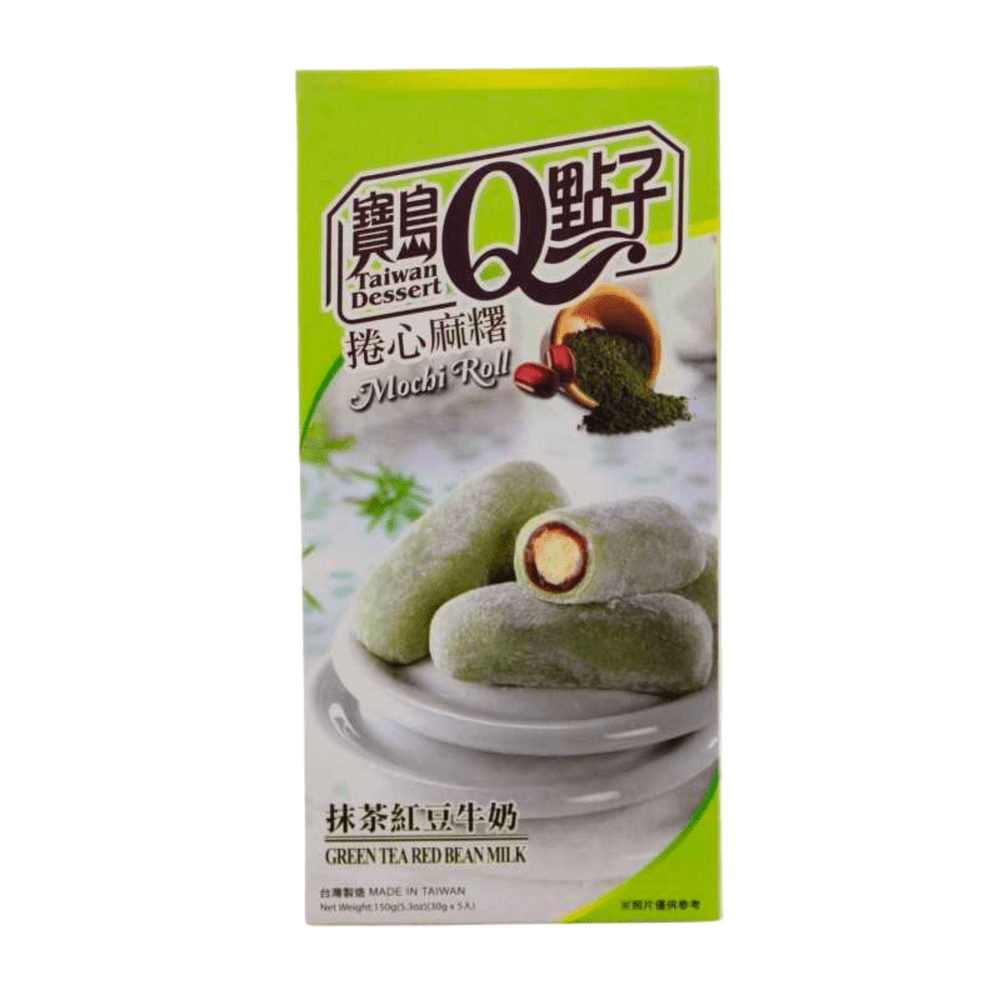 Royal Family Mochi Roll Green Tea Red Bean Milk - My American Shop France