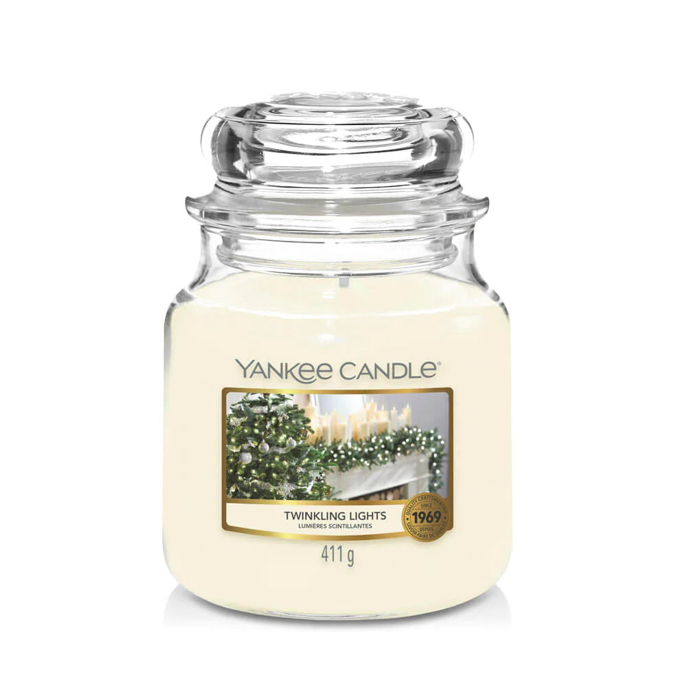 Yankee Candle Twinkling Lights Moyenne Jarre - My American Shop