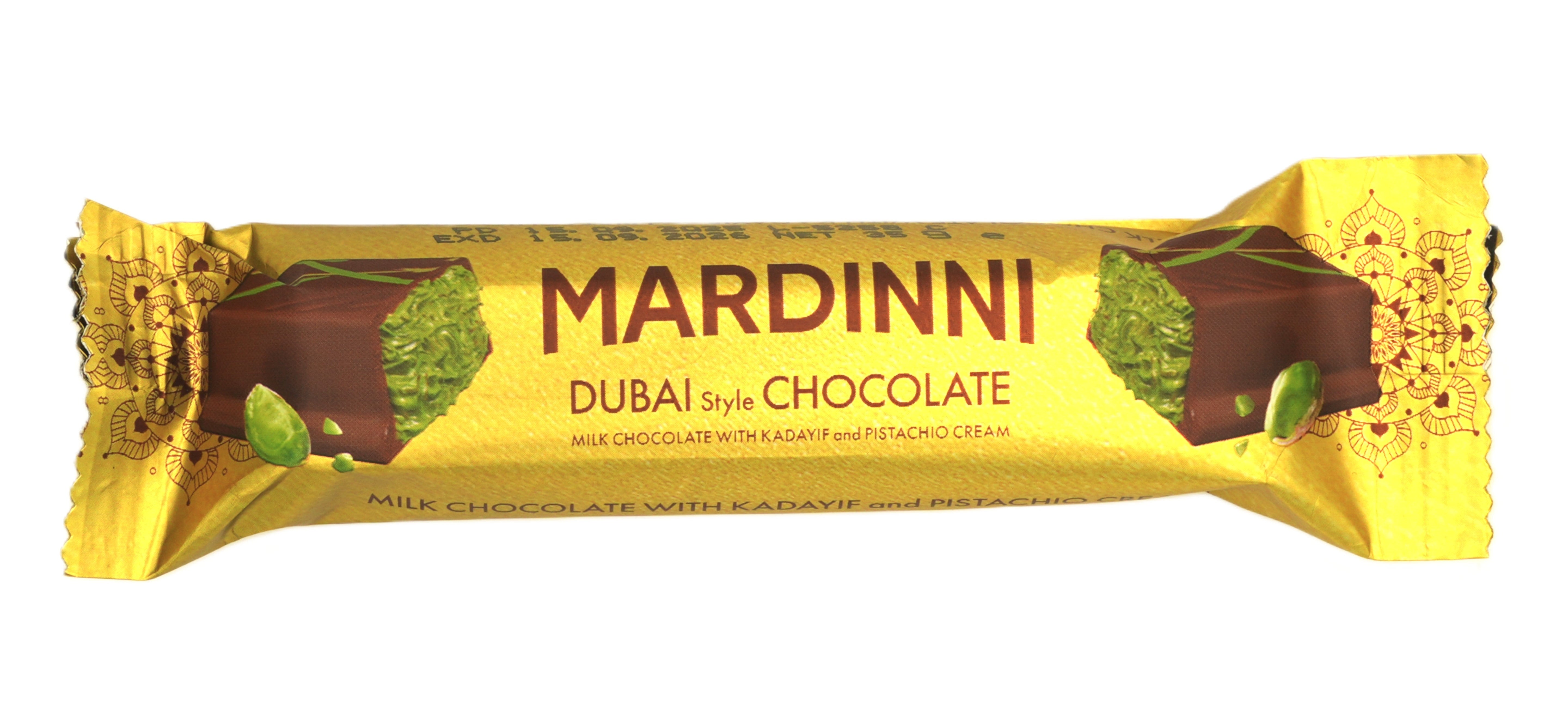 Mardinni Dubai Chocolate With Kunafa & Pistachio Cream