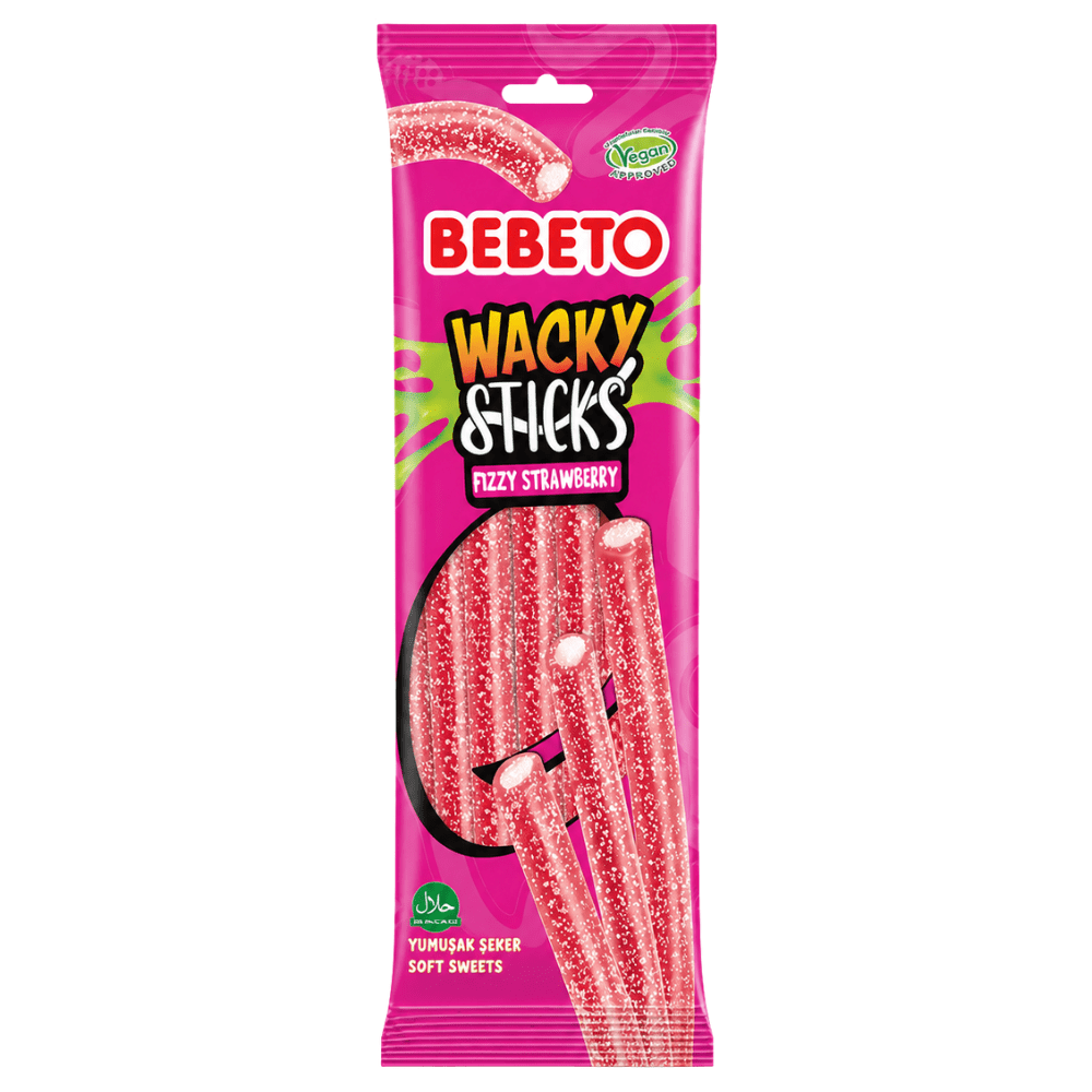 Bebeto Wacky Sticks Bruisende Aardbei