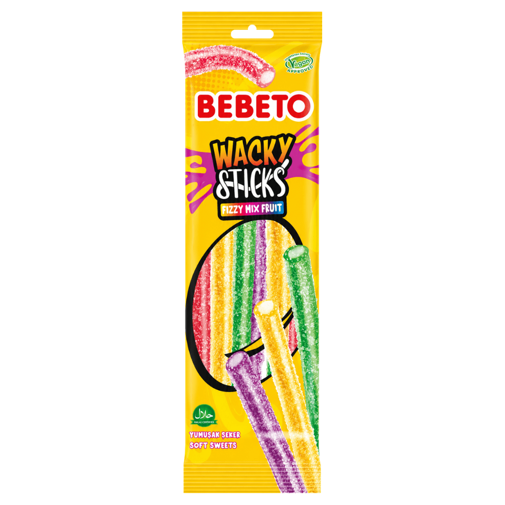 Bebeto Wacky Sticks Bruisende Mix Fruit