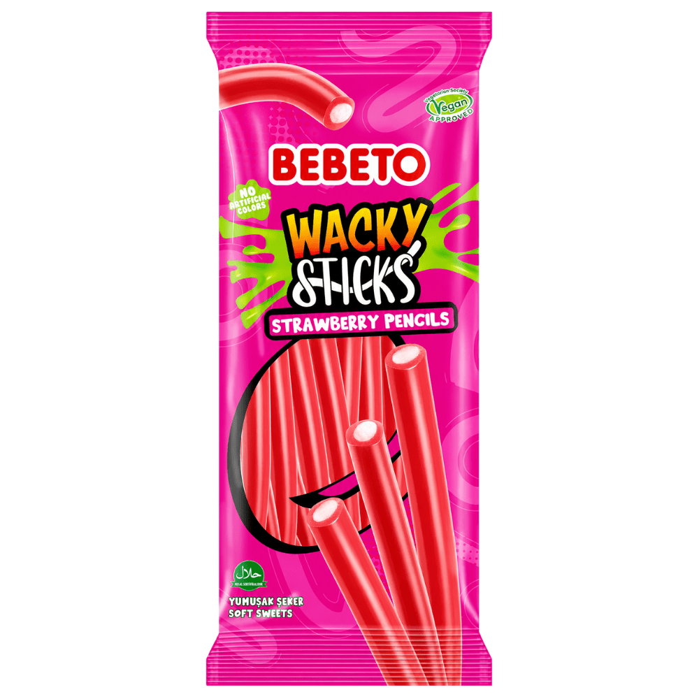 Bebeto Wacky Sticks Aardbei