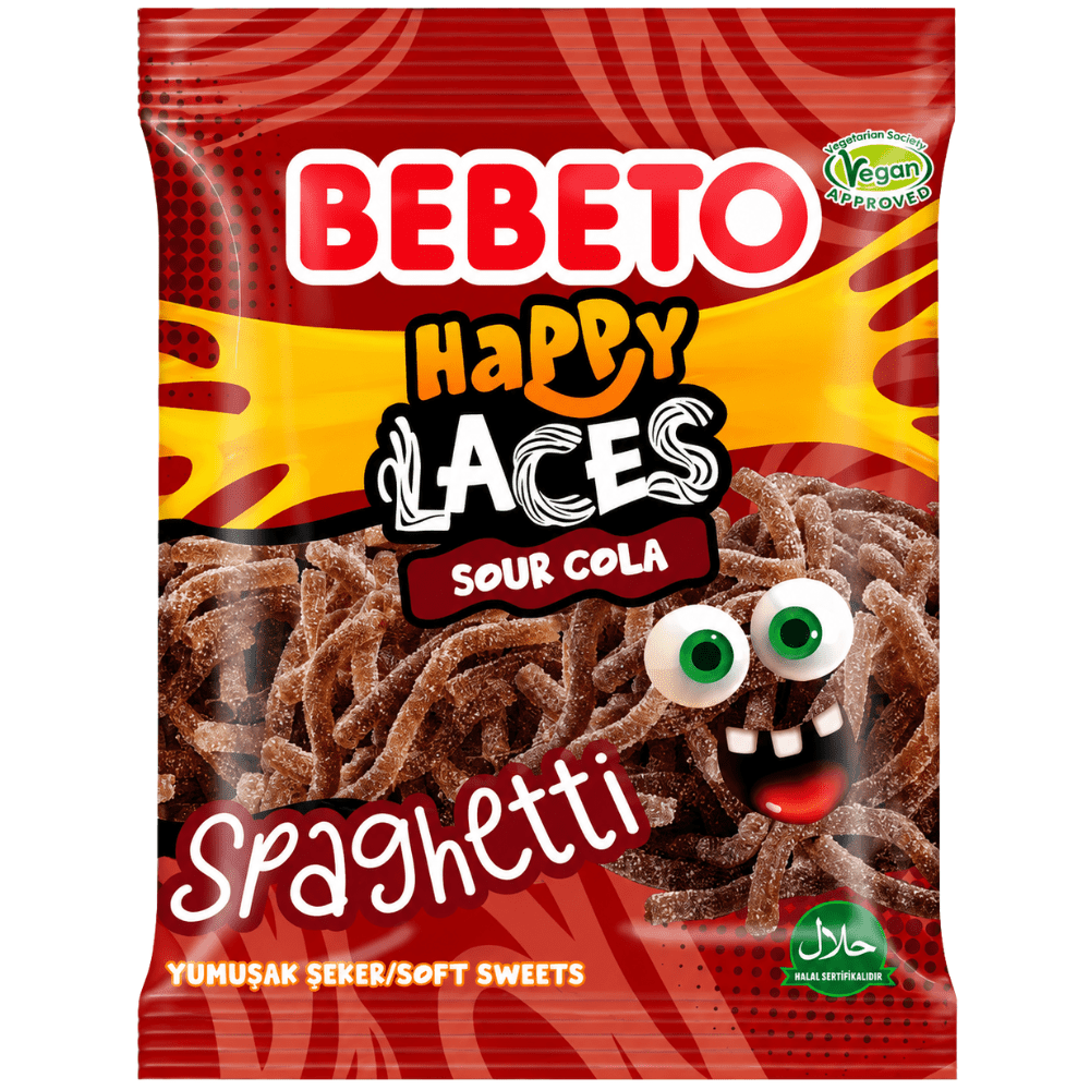 Bebeto Spaghetti Happy Laces Sour Cola