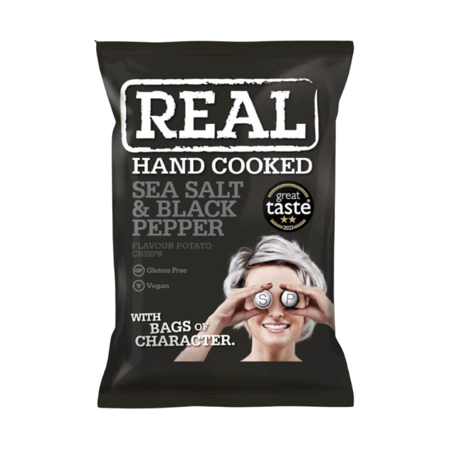 Real Crisp Sea Salt & Black Pepper Small - My American Shop