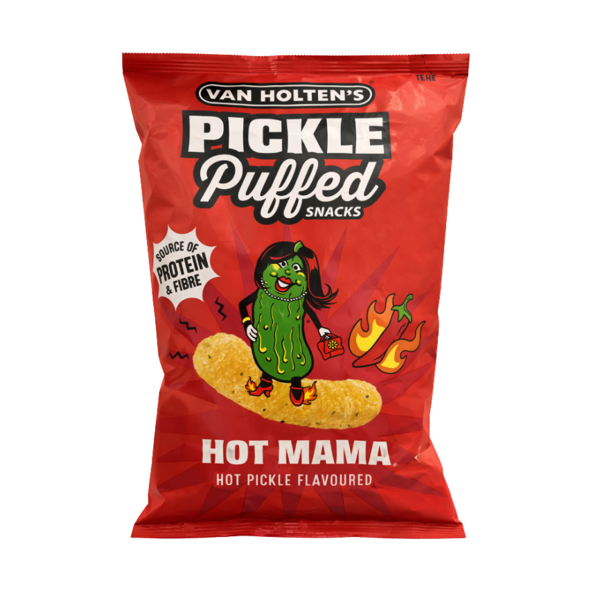 Van Holten's Pickle Puffed Snacks Hot Mama - My American Shop