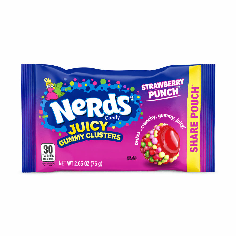 Nerds Strawberry Punch Juiced Gummy Clusters Strawberry - My American Shop