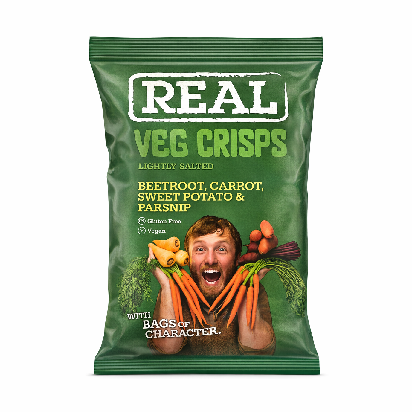 Echte knapperige kleine groentenchips