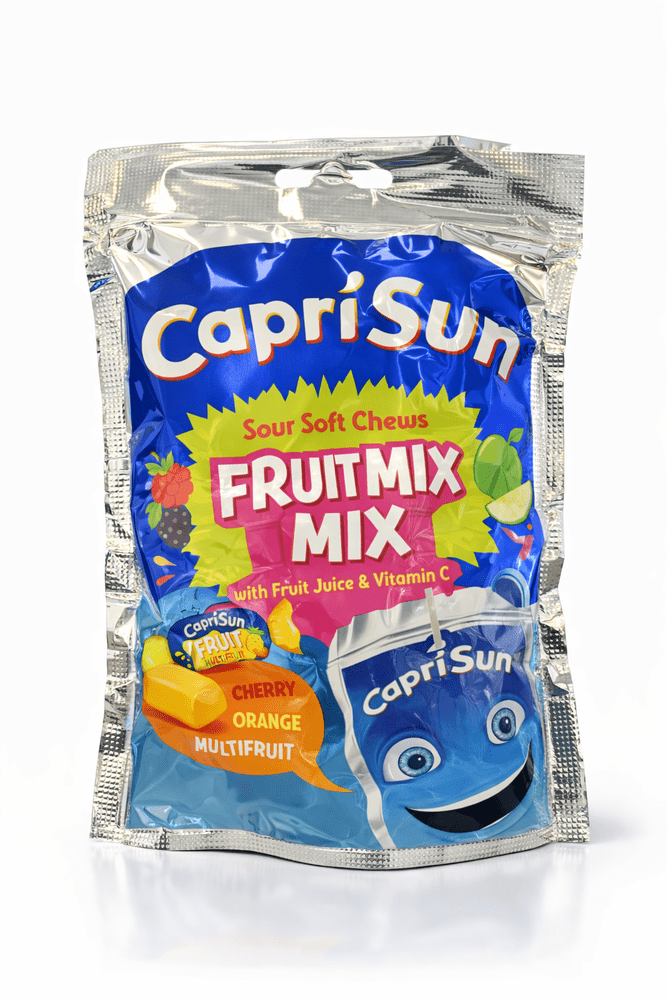 Capri Sun Sour Soft Chews Fruitmix Kersensinaasappel en Multifruit