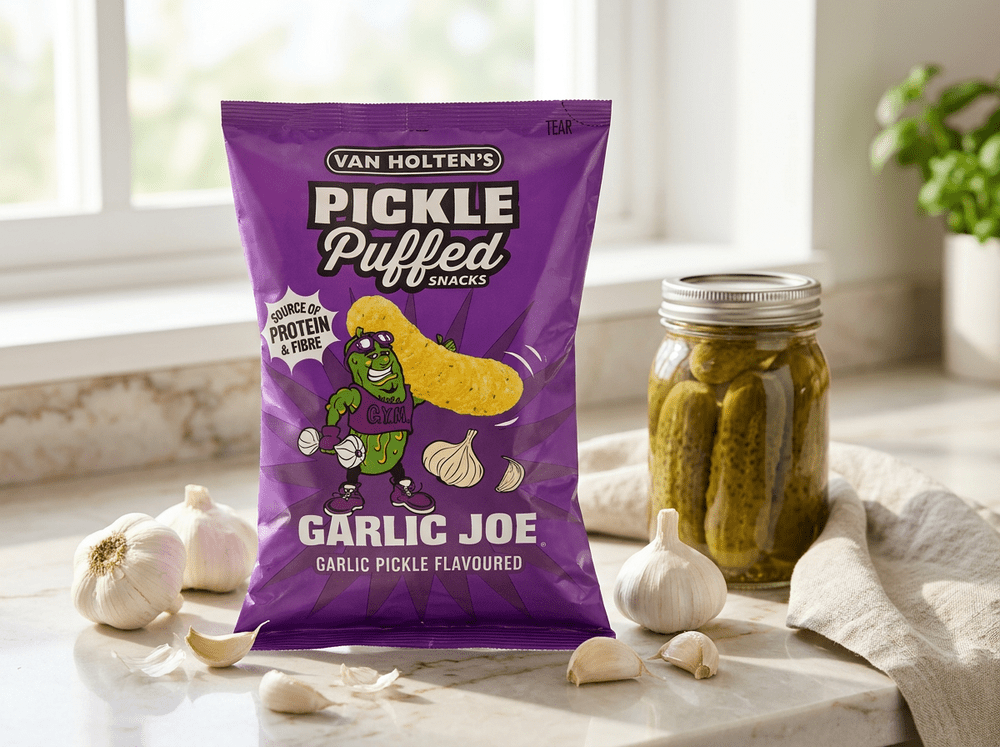 Van Holten's Pickle Puffed Snacks Garlic Joe
