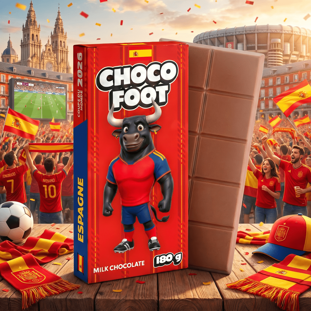 Choco Foot Spain Milk Chocolate chocolat Dubai au lait édition Espagne