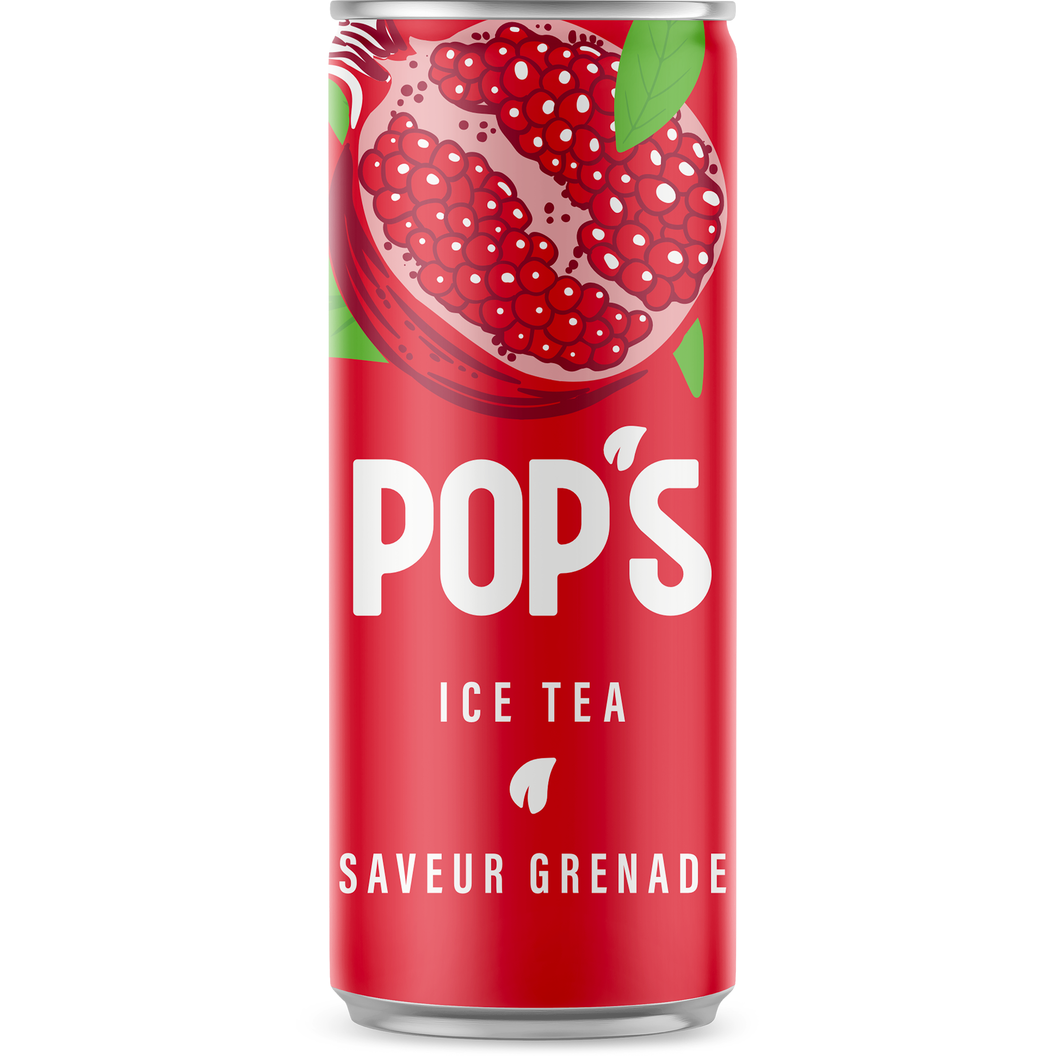 Pop's Ice Tea Granaatappelblikje