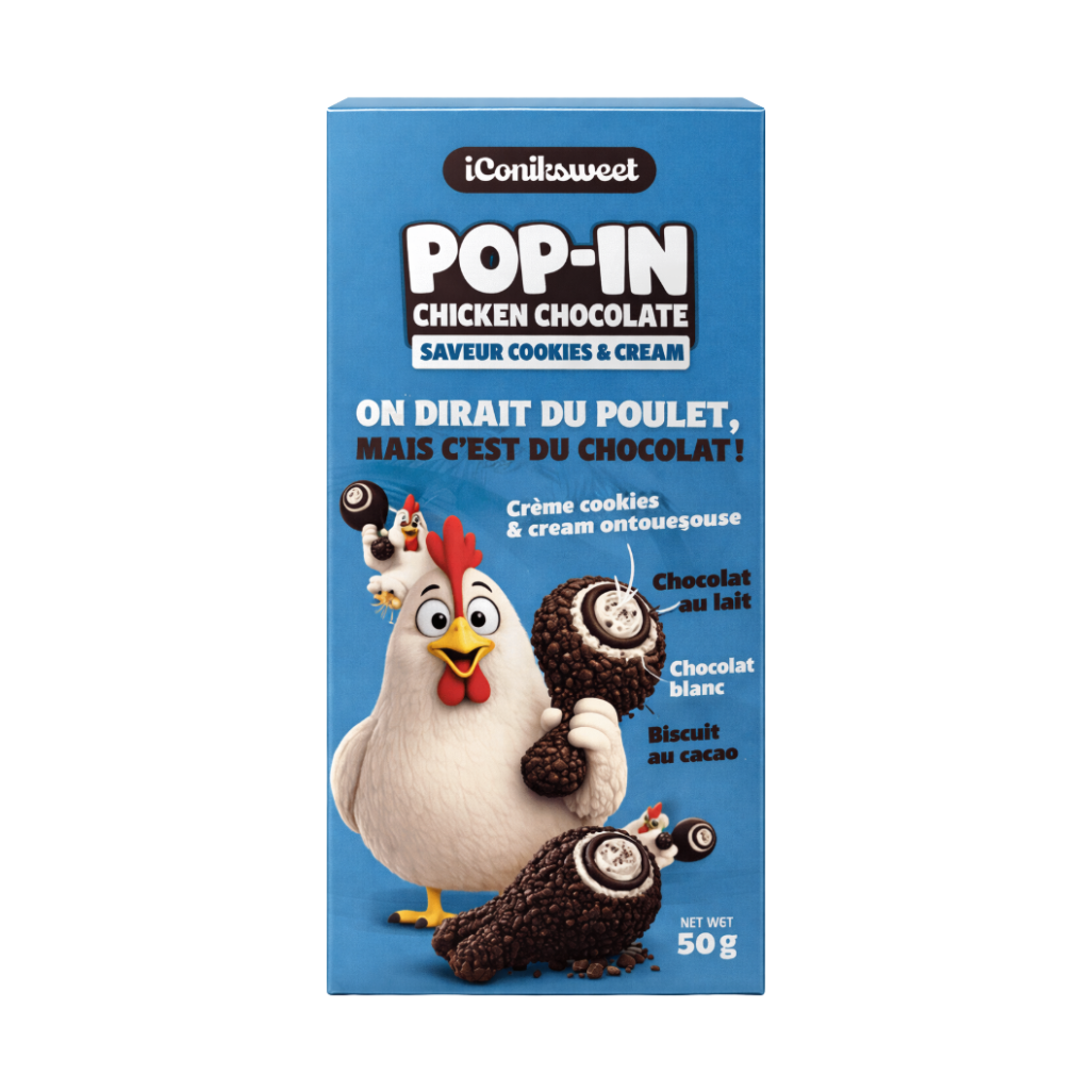 Iconiksweet Pop-In Chicken Cookies Cream - My American Shop
