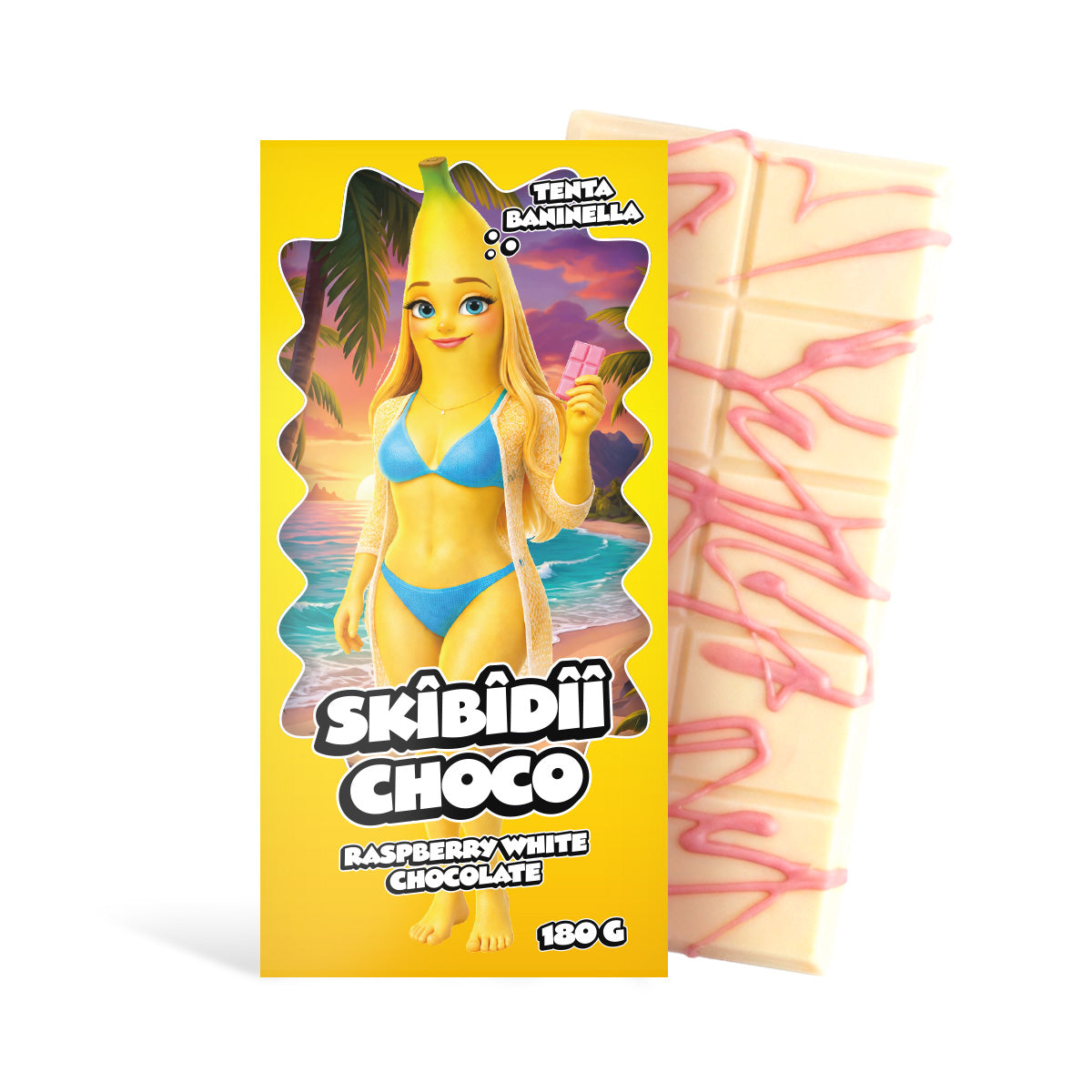 Skibidii Choco Tenta Daniella Frambozenwitte chocolade