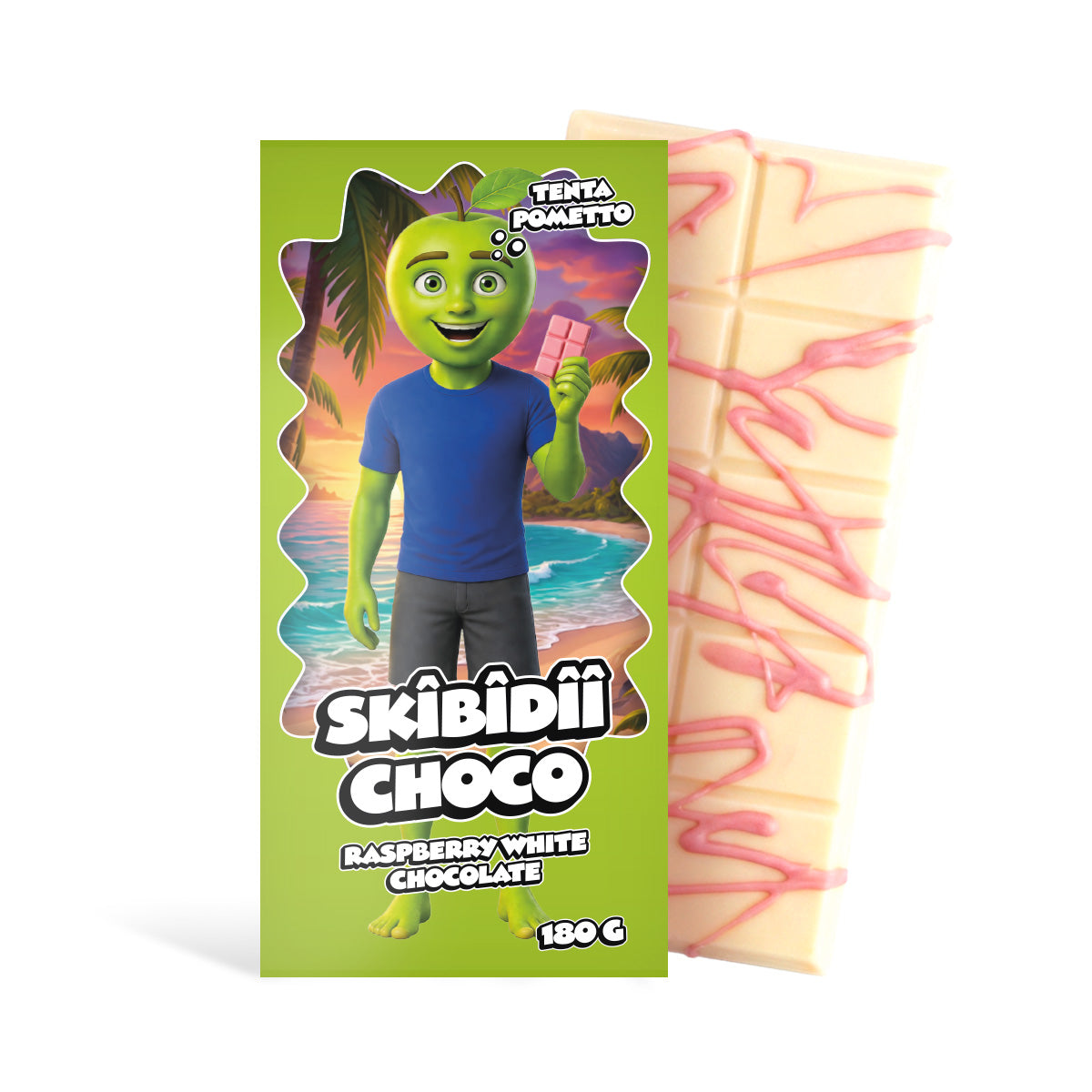 Skibidii Choco Tenta Pometto Raspberry White Chocolate - My American Shop