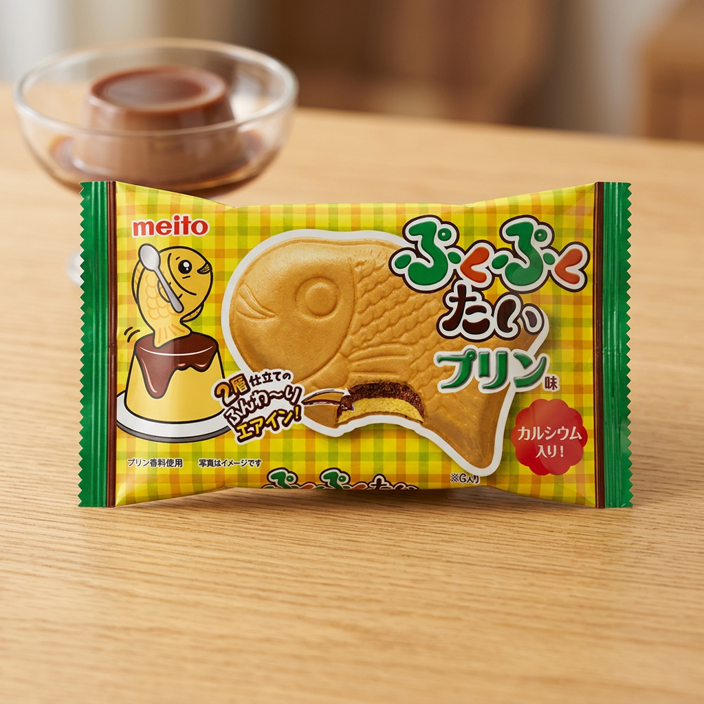 Meito Puku Puku Tai Chocolate Pudding