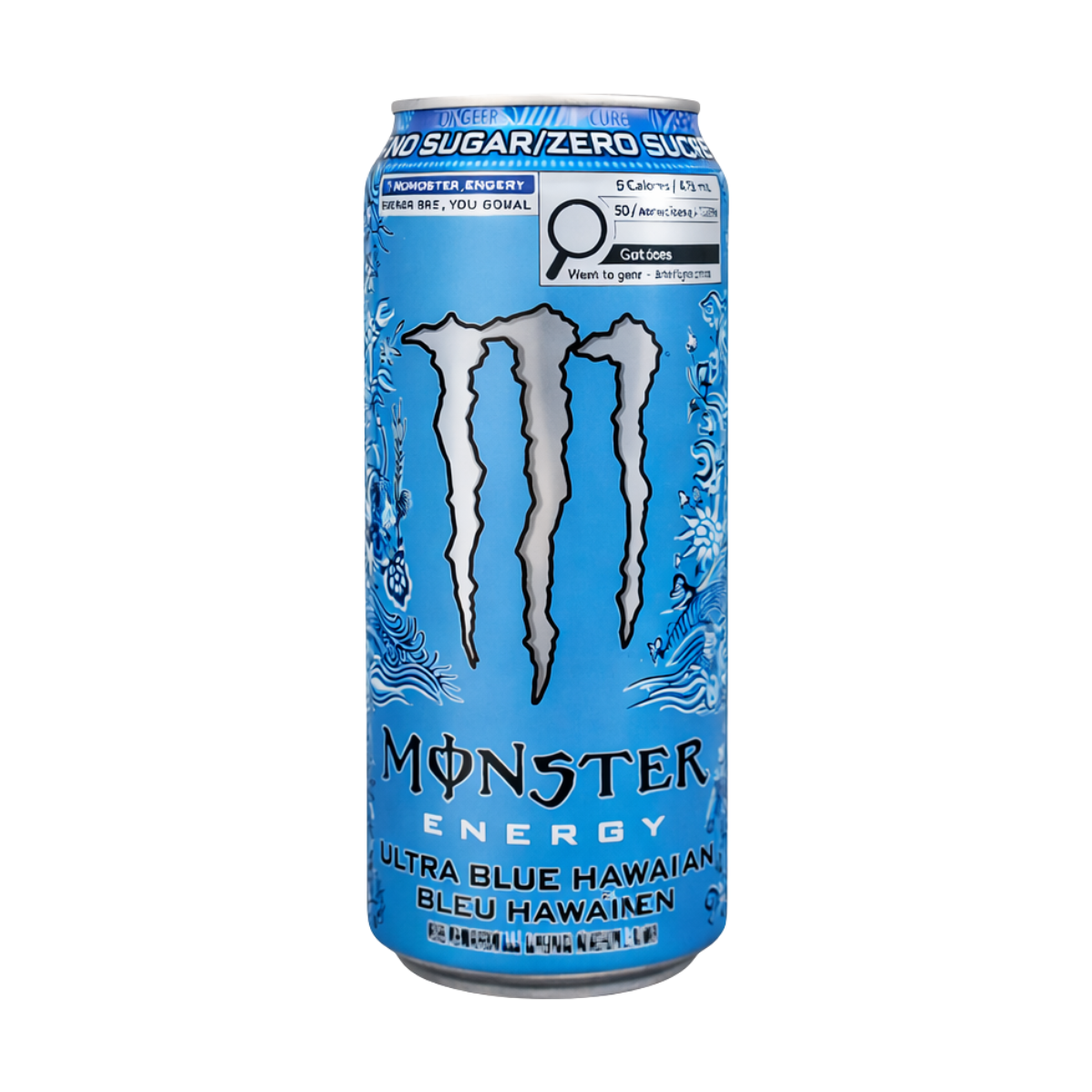 Monster Ultra Blue Hawaiian 473ml : boisson énergisante zéro sucre fruits tropicaux hawaïens
