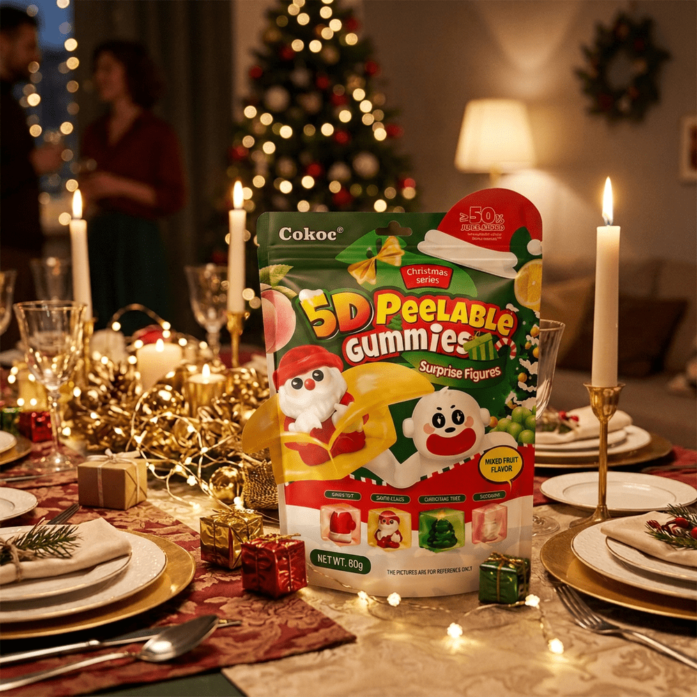 Cokoc Christmas 5D Peelable Gummies Diverse Fruitsmaak
