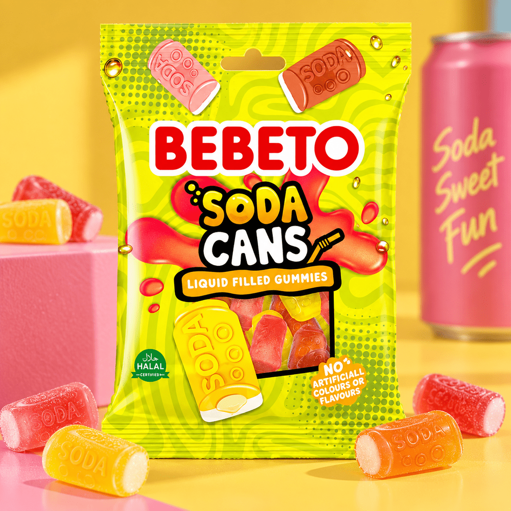 Bebeto Jelly Soda Cans