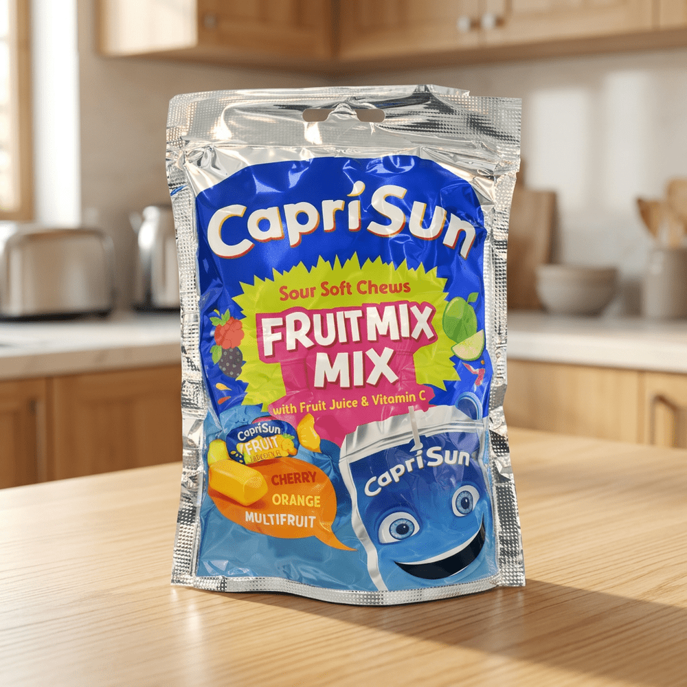 Capri Sun Sour Soft Chews Fruit Mix Cherry Orange and Multifruit