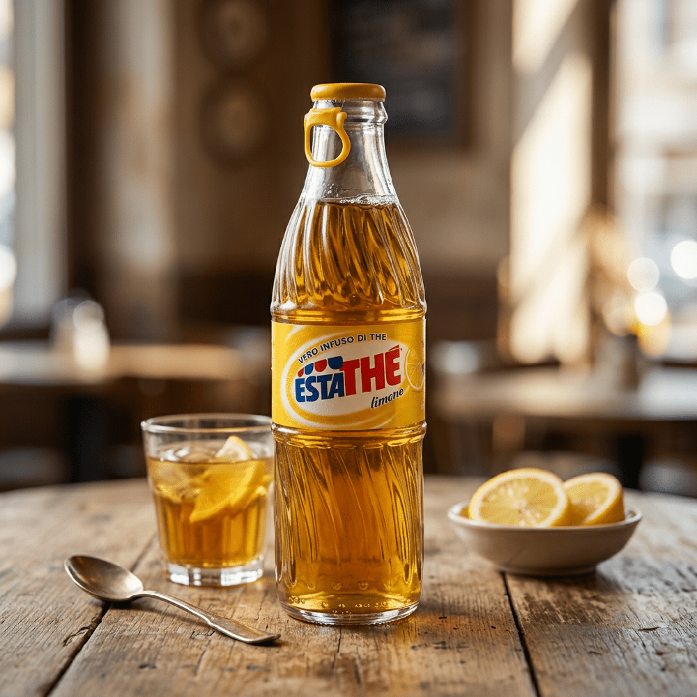 Ferrero Estathé Bottle Retro Lemon thé au citron bouteille en verre 250 ml