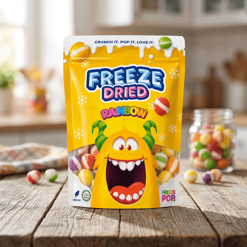 Freeze Pop Freeze Dried Rainbow bonbons fruités 